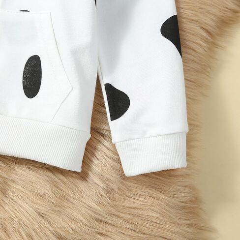 Merqwadd Toddler Baby Dalmatian Costume Zipper Hoodie Pant in Kuwait