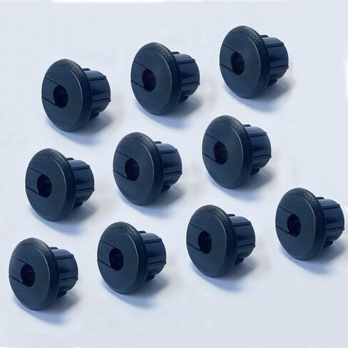 Furniture Wall Hole Bushing Cable Grommet for Starlink Ethernet Cable,Covering 3/4 inch Desk Holes,Universal Cable Management Wire Organizer Pass Through Holes Cover Kits,8 Pack (Black) in Saudi Arabia