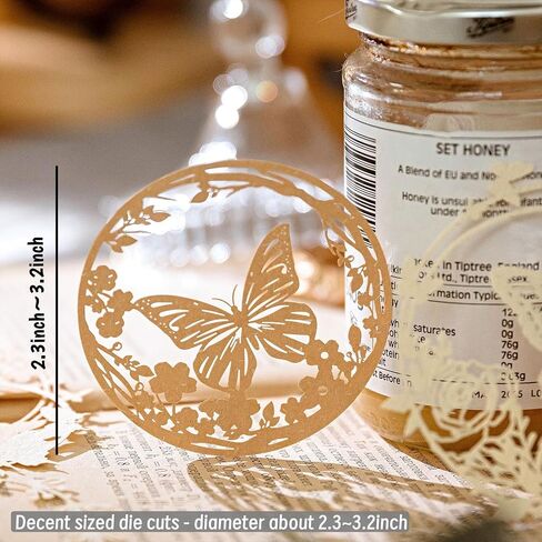 60pcs إطارات ورق البطاقة الزخرفية لرواية سكرابوكينغ ، 6 عبوات زهرة الزهرة الزهرة الزهور ، بطاقة الحدود المقطوعة لتصنيع البطاقات المجلات المجلات المجلية الفنية. in Saudi Arabia