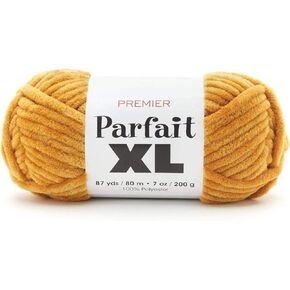 Premier Yarns Parfait XL ، مثالي للكروشيه والحياكة ، وزن جامبو ، مصنوع من البوليستر بنسبة 100 ٪ ، Goldenrod in Saudi Arabia