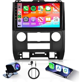 1G+32G Android 13 ستيريو سيارة لفورد إسكيب 2007-2012/مازدا تريبو 2007-2012/فورد كوجا 2007-2012 أبل كاربلاي 9 بوصة شاشة لمس بلوتوث راديو سيارة أندرويد تلقائي واي فاي نظام تحديد المواقع FM مشغل كاميرا احتياطية in Saudi Arabia