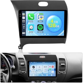 Roinvou 2+32G Android CarPlay Stereo for 2013-2018 KIA Cerato K3 Forte, 9'' Touch Screen in-Dash GPS Navigation with Built-in Wireless CarPlay Android Auto Support Mirror Link BT RDS AHD DSP in Kuwait