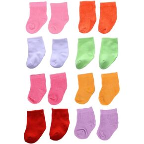 NUOBESTY Doll Accessories 8 Pairs of Doll Socks Mini Sock Baby Clothes Action Figure Accessories for Socks in Saudi Arabia