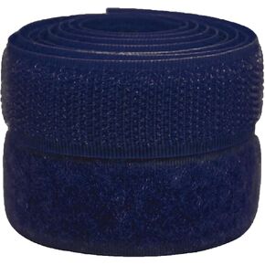 3/4 inch Navy Sew on Hook and Loop Tape Non-Adhesive 1 Yd Thin Nylon Heavy Duty Strips Sewing Fastening Fabric Fastener Interlocking Set for Military Form Bags Clothes Shoes Backpacks DIY Craft in Saudi Arabia