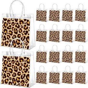 Resholder 24 Pcs Halloween Clear Gift Bags Skeleton Plastic Bags with Handles Funny Gothic Skull Treat Bag for Trick or Treat Party Favor Halloween Day of The Dead Party Supplies, 8 x 8 x 3.15 Inch in Saudi Arabia