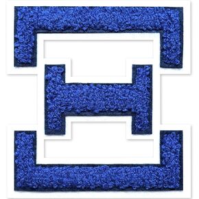 4.5 "الحديد على بقع الحرف اليوناني الأزرق تشنيل الحروف اليونانية من نادي نادي اليونانية بقع نسائية للملابس/سترة/اسكواش/حقيبة (زرقاء ، سيجما) in Kuwait