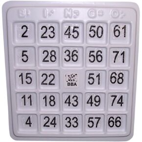 لعبة Brailled Bingo Game Poard و Chips for the Blind and Sighted ، for Home ، الحفلات ، والبالغين ، وكبار السن ، والمراهقين والهدايا - من قبل أعمى في الاعتبار ، The Braille Superstore in Kuwait