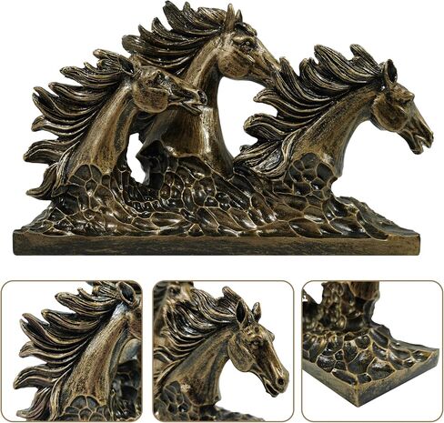 SIMON'S SHOP Horse Statue Handmade Horse Figurines Decorative Horse Sculpture for Horse Lovers in Saudi Arabia