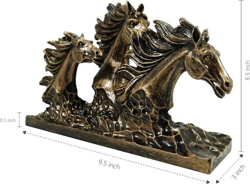 SIMON'S SHOP Horse Statue Handmade Horse Figurines Decorative Horse Sculpture for Horse Lovers in Saudi Arabia