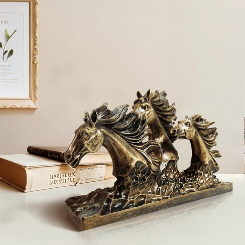 SIMON'S SHOP Horse Statue Handmade Horse Figurines Decorative Horse Sculpture for Horse Lovers in Saudi Arabia