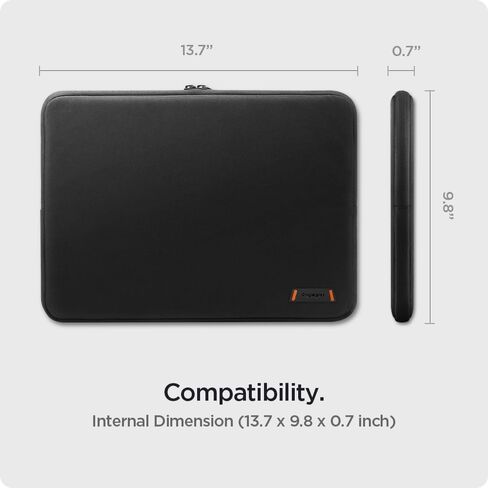 Spigen Basic 16" Laptop Pouch Basic 16" Laptop Pouch Black & Airpods Pro Rugged Armor in Saudi Arabia