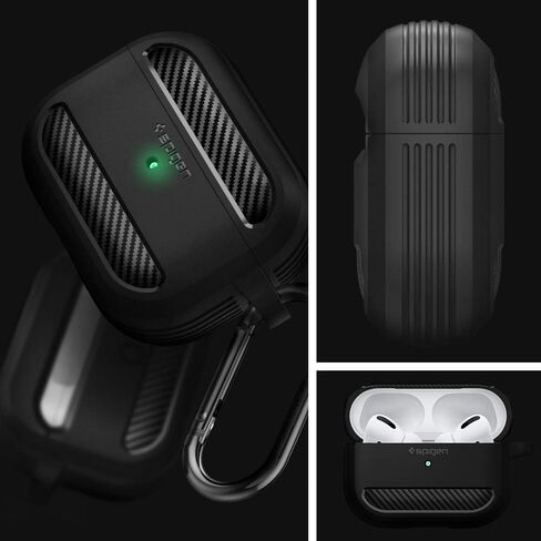 Spigen Basic 16" Laptop Pouch Basic 16" Laptop Pouch Black & Airpods Pro Rugged Armor in Saudi Arabia