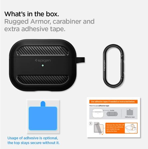 Spigen Basic 16" Laptop Pouch Basic 16" Laptop Pouch Black & Airpods Pro Rugged Armor in Saudi Arabia