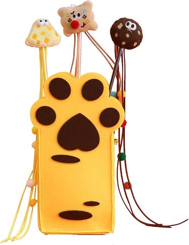 bigpomelos ， مجموعة من 3 ， عصا إغاظة القط ， لعبة القط ， هدية القط ， مطاردة القط الداخلي وممارسة الرياضة ، لعبة Cat Fun in Kuwait