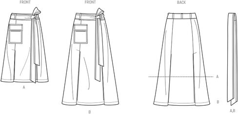 Simplicity SS3005W2 Women's Knee or Calf Length Skirts Sewing Pattern Packet, Design Code S3005, Sizes 20W-22W-24W-26W-28W, Multicolor in Saudi Arabia
