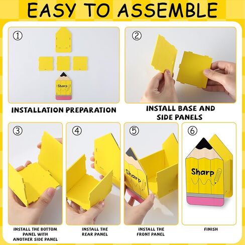 gisgfim 4 Pcs Pencil Shaped Holder Sharp and Dull Pencil Holder Wooden Dispenser Pencils Storage Organizer Container for Back to School Teachers Classroom Office Desk Management Organization in Kuwait