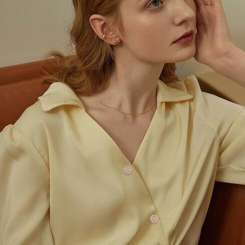 Superfindings 8pcs زهرة أزرار شانكون زهرة 22.5 ملم خياطة على أزرار الذهب الفاتح الزخارف الكريستالية مع فتحة واحدة للمعاطف لباس المجوهرات DIY صنع زينة الصياغة in Kuwait