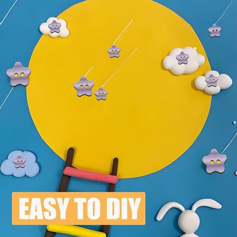 80 PCS Beige Star Buttons مختلطة أحجام أزرار الراتنج مع ثقب 2 لخياطة الحرفية DIY ، 11.5-17.5 ملم in Kuwait