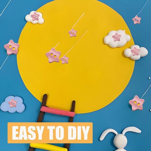 80 PCS Beige Star Buttons مختلطة أحجام أزرار الراتنج مع ثقب 2 لخياطة الحرفية DIY ، 11.5-17.5 ملم in Kuwait