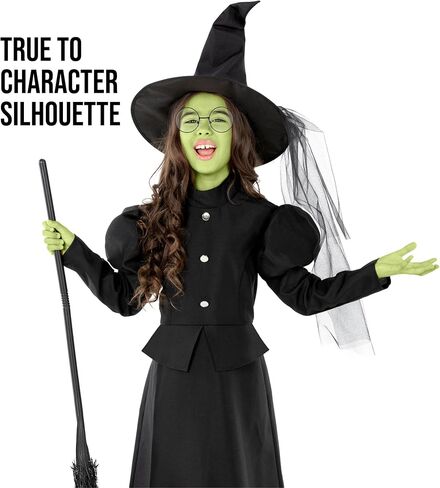 Morph Wicked Witch Costume For Girls, Kids Witch Dress, Wicked Halloween Costumes For Kids in Saudi Arabia