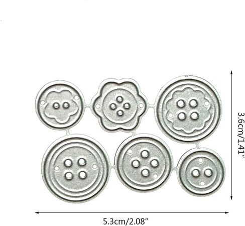 Button Mould Cutting Dies, for DIY Scrapbooking Photo Album Decorative Embossing Paper Dies for Card Making Templated in Saudi Arabia