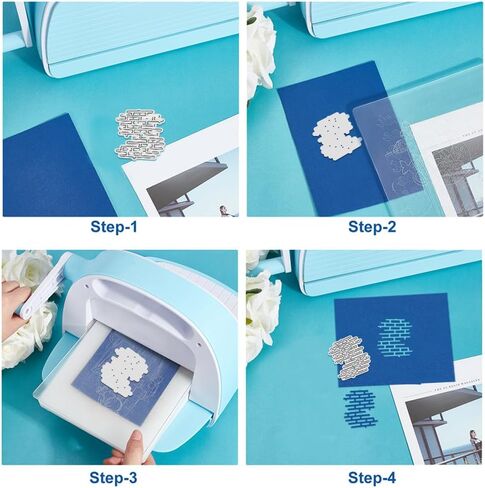 UNICRAFTALE Brick Wall Metal Cutting Dies Reusable Retro Label Theme Embossing Cut Stencils Background Stencils Dies for Card Making DIY Crafts Scrapbooking Decoration in Saudi Arabia