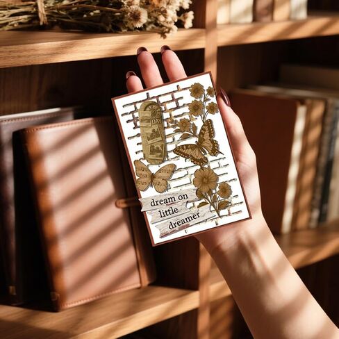UNICRAFTALE Brick Wall Metal Cutting Dies Reusable Retro Label Theme Embossing Cut Stencils Background Stencils Dies for Card Making DIY Crafts Scrapbooking Decoration in Saudi Arabia