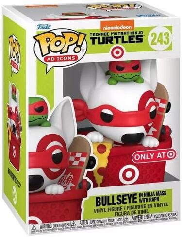 Mascot Funko Pop Target Bullseye Mascot مع Ninja Mask Vinyl Figure Raphael in Saudi Arabia
