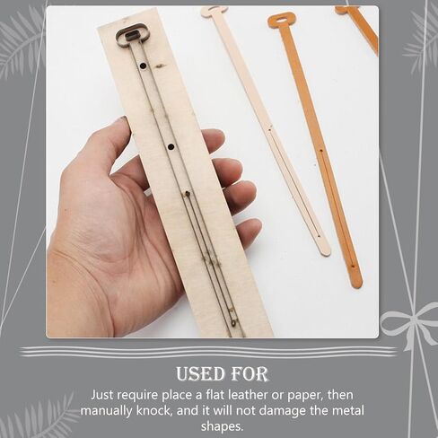 SEWACC Leather Cutting Template DIY Leather Craft Strip Cutting Strip Mold Punch in Saudi Arabia