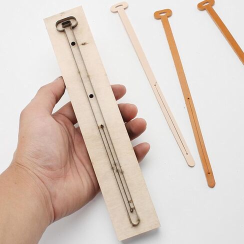 SEWACC Leather Cutting Template DIY Leather Craft Strip Cutting Strip Mold Punch in Saudi Arabia