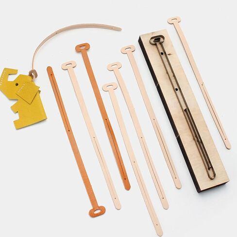SEWACC Leather Cutting Template DIY Leather Craft Strip Cutting Strip Mold Punch in Saudi Arabia