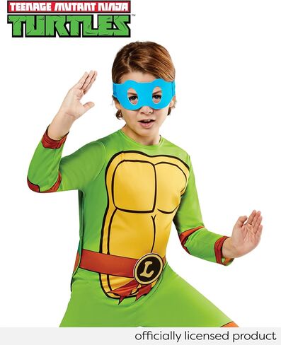 Rubies Boy's Teenage Mutant Ninja Turtles Costume Jumpsuit, Shell and Eye Mask Made With Recycled Materials in Saudi Arabia