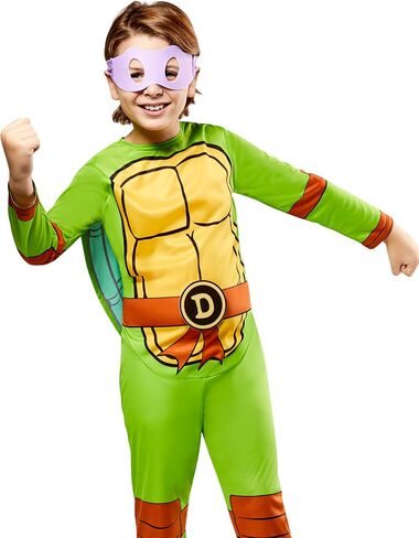 Rubies Boy's Teenage Mutant Ninja Turtles Costume Jumpsuit, Shell and Eye Mask Made With Recycled Materials in Saudi Arabia