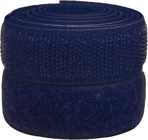 3/4 inch Navy Sew on Hook and Loop Tape Non-Adhesive 1 Yd Thin Nylon Heavy Duty Strips Sewing Fastening Fabric Fastener Interlocking Set for Military Form Bags Clothes Shoes Backpacks DIY Craft in Saudi Arabia