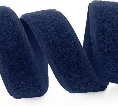 3/4 inch Navy Sew on Hook and Loop Tape Non-Adhesive 1 Yd Thin Nylon Heavy Duty Strips Sewing Fastening Fabric Fastener Interlocking Set for Military Form Bags Clothes Shoes Backpacks DIY Craft in Saudi Arabia