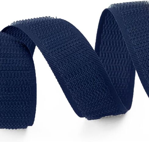 3/4 inch Navy Sew on Hook and Loop Tape Non-Adhesive 1 Yd Thin Nylon Heavy Duty Strips Sewing Fastening Fabric Fastener Interlocking Set for Military Form Bags Clothes Shoes Backpacks DIY Craft in Saudi Arabia