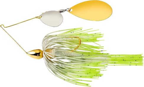 WAR EAGLE CUSTOM LURES War Eagle WE38GINR02 Tandem Indiana Spinnerbait - White Chartreuse (3/8oz), Multicolor, One Size in Saudi Arabia