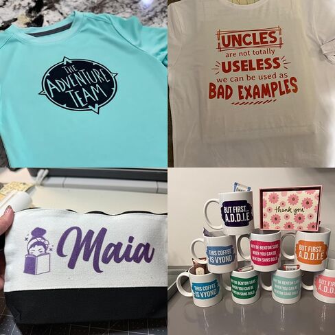 ورقة نقل تسامي عيد الميلاد لصحافة القدح Cricut ، ألواح الحبر التسامي للقمصان ، البهلوانات ، آلة الصحافة الحرارية ، 12 ورقة 12 × 10 بوصة in Kuwait