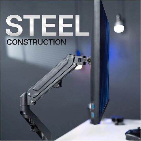 Single Monitor Balanced Desk Stand | Fits Screens 17 to 27 Inches in Saudi Arabia