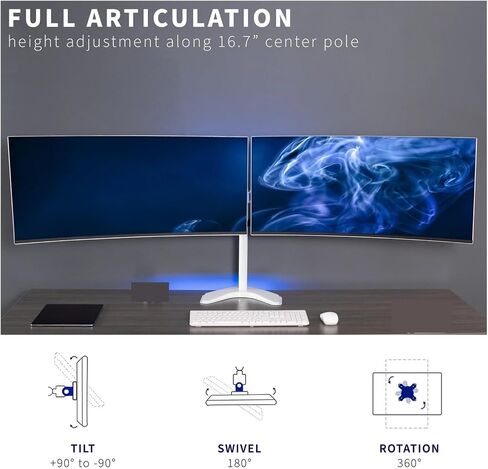 تلسكوبي أبيض مزدوج إضافي عريض 27 "إلى 38" موقف حامل - in Saudi Arabia