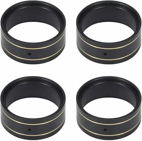4pcs 16g 1.0 حلقة مشبك العجلة النحاسية لـ 1/24 RC الزاحف المحوري SCX24 Deadbolt C10 Gladiator Bronco AX24 Beadlock Wheels (Brass) in Kuwait
