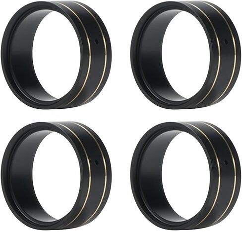 4pcs 16g 1.0 حلقة مشبك العجلة النحاسية لـ 1/24 RC الزاحف المحوري SCX24 Deadbolt C10 Gladiator Bronco AX24 Beadlock Wheels (Brass) in Kuwait