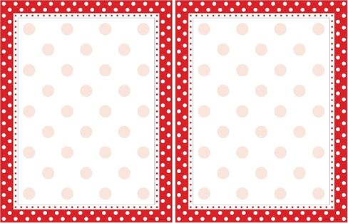 Barker Creek Designer Computer Paper, Red And White Dots, 8.5" x 11", Decorative Printer Paper, Stationery, 50 Sheets per Pkg, Home, School and Office Supplies (716) in Saudi Arabia