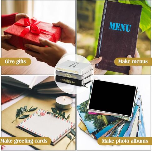 62 PCS BOOK BOOK RINDING KIT ، 6 PCS 12 '' X 16 '' Bookcover Cloth Fabric 24 Metal Corners 3 Iron on Vinyl Sheets 6 Poncbark 23 Accessories for Old Book Diy Craft (Red ، Green ، Blue) in Saudi Arabia
