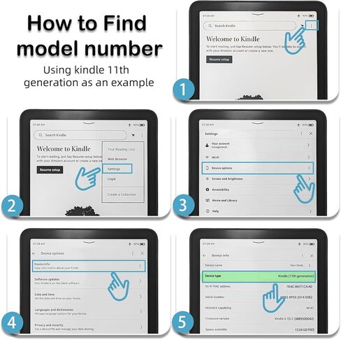 حافظة WALNEW شفافة بحامل لجهاز Kindle الجيل الحادي عشر 2022 مقاس 6 بوصات، C2V2L3 غطاء TPU شفاف ناعم مع زوايا محسّنة لجهاز Kindle الجيل الحادي عشر 2022 مقاس 6 بوصات in Kuwait