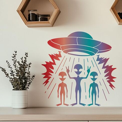 Mayjoydiy enize stencils stencils stencils stusible stencils stency for paint 11.8x11.8 بوصات قوالب رسم سفينة فضائية مع فرشاة الطلاء لأثاث الحائط الخشبي أرضية زخرفة هدية المنزل in Kuwait