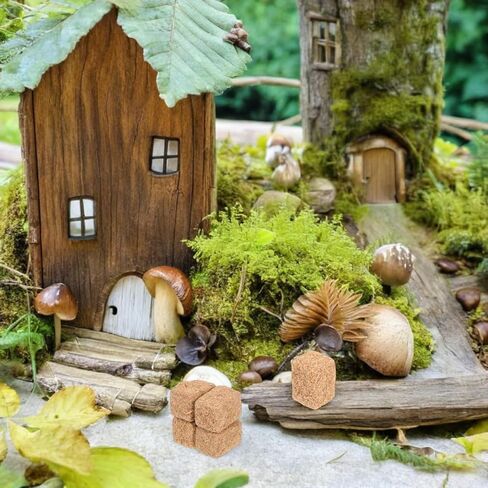 Doitool 8 PCS Mini Hay Bales للديكور المصغر القش القش المصغرة تمثال القش القابل للتكديس لمزرعة Dollhous in Kuwait