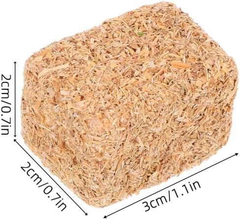 Doitool 8 PCS Mini Hay Bales للديكور المصغر القش القش المصغرة تمثال القش القابل للتكديس لمزرعة Dollhous in Kuwait