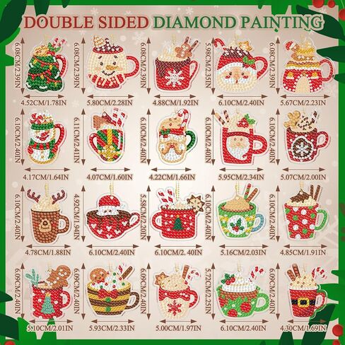remouuly 20 PCS Halloween Diamond Artchains 5d DIY elf lef legs diamond painting kit double side halloween hanging rolears for diy craft holiday party decoration in Saudi Arabia