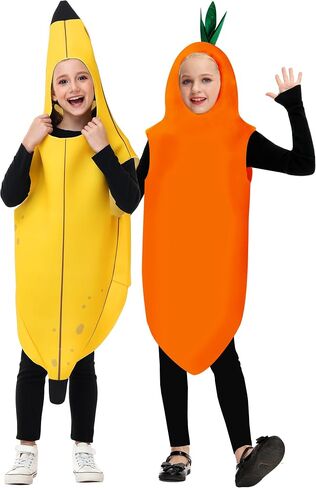AOBUTE Boy Girls Halloween Carrot Waffle Banana Doughnut Cookie Costume Kids Food Suit in Saudi Arabia